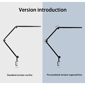 Swing arm LED desk lamp clip base reading eye protection room desk touch light small desk lamp