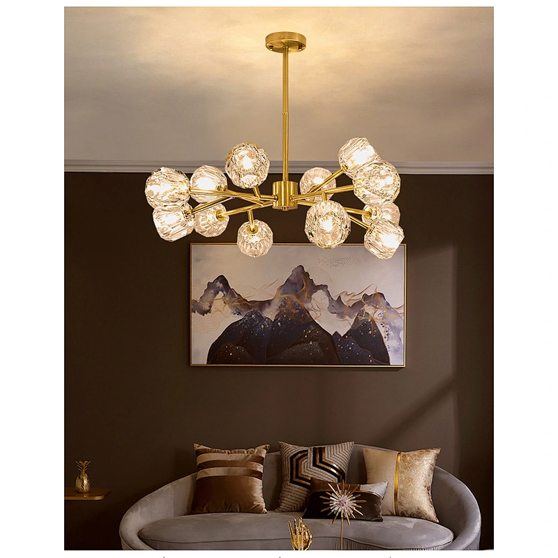 Newest design living room ceiling lamp lighting creative LED modern crystal chandelier