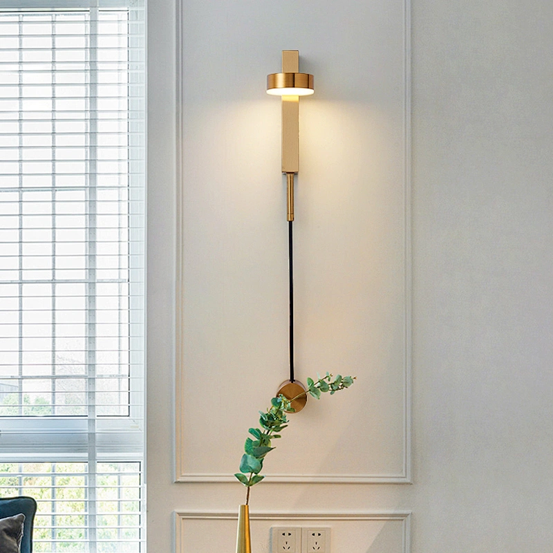 Nordic interior decorative lamp modern minimalist LED creative wall lamp design rotatable dimming bedroom led wall lamp