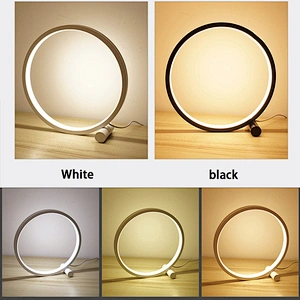 Factory hot sale 5000k usb port charging round touch switch led desk lamp