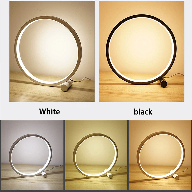 Factory hot sale 5000k usb port charging round touch switch led desk lamp