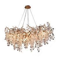 high quality indoor long crystal 70 chandelier-lamp led ring 2020 home modern chandelier