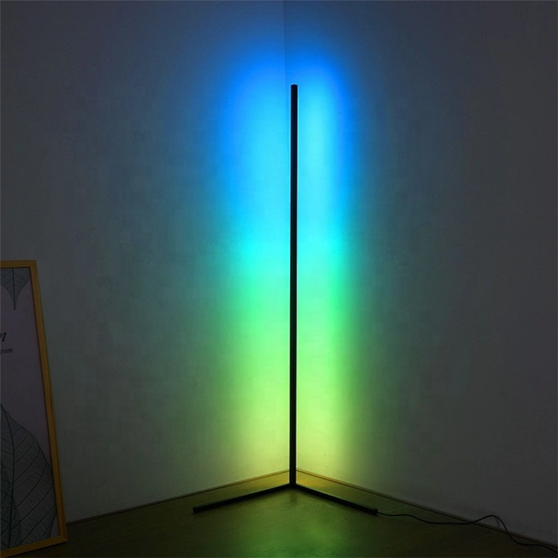 Direct selling unique modern dimmable standing minimalist RGB LED floor lamp