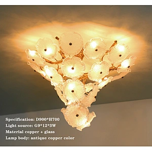 luxury Tri-tone light pendant lamps home decor ball crystal staircase chandeliers