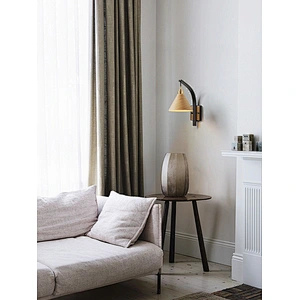 Nordic style retro red oak copper light luxury bedroom lamp bedroom plug-in bedside led wall lamp