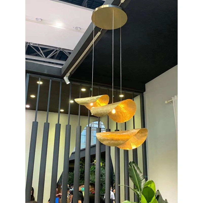 Nordic art lighting chandelier 30w modern luxury lamp decoration ceiling light E14 golden led chandelier