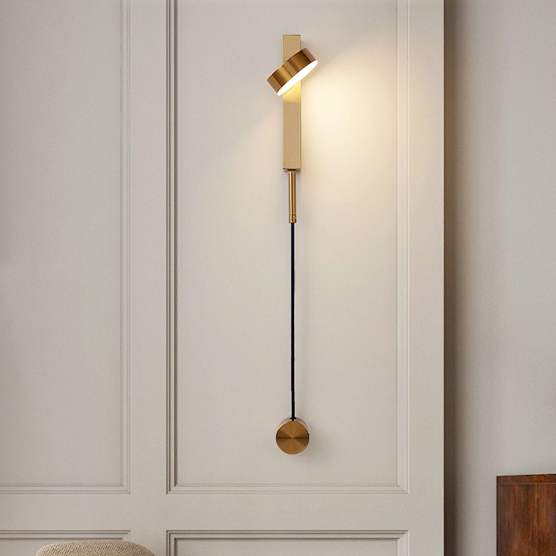 Nordic interior decorative lamp modern minimalist LED creative wall lamp design rotatable dimming bedroom led wall lamp