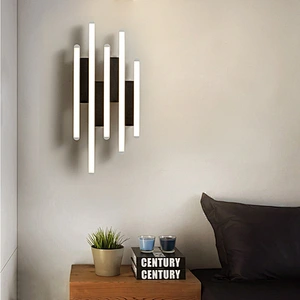 Nordic mount led wall lamp modern12W modern black minimalist wall lamp hotel luxury living room dual-purpose indoor lamp wall