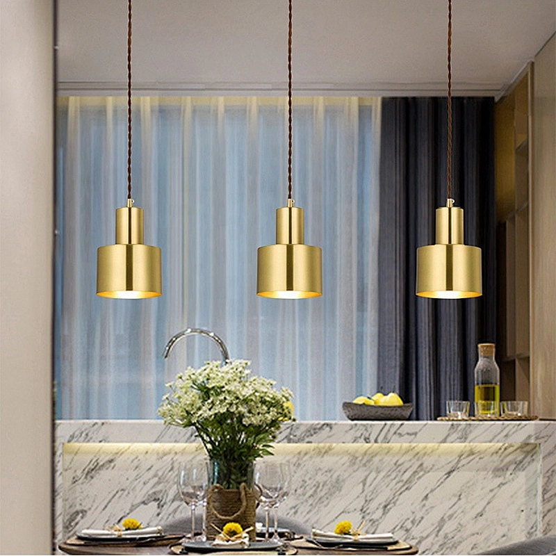 Modern luxury lighting golden chandelier living room staircase lighting decoration Nordic kitchen restaurant led chandelier