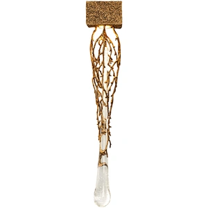 Tree branches Tri-tone light blown glass hotel rustic modern chandelier led decorative