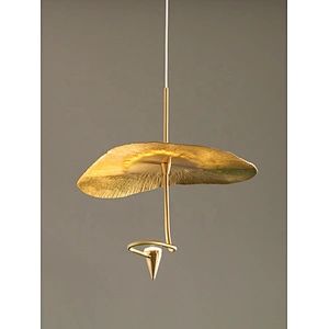 Modern living room art luxury chandelier lighting lighting large chandelier golden Nordic lotus leaf led chandelier