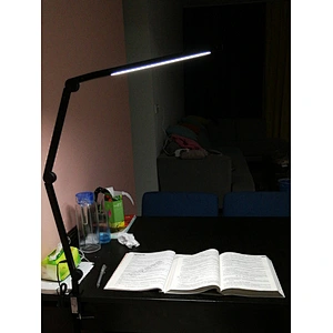 Swing arm LED desk lamp clip base reading eye protection room desk touch light small desk lamp
