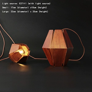 modern wooden restaurant small chandelier luxury retro lighting lighting hotel creative LED chandelier