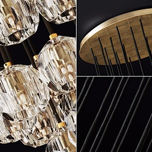 Newest design living room ceiling lamp lighting creative LED modern crystal chandelier
