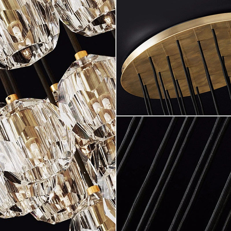 Newest design living room ceiling lamp lighting creative LED modern crystal chandelier