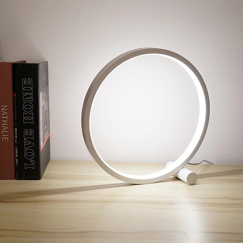 Factory hot sale 5000k usb port charging round touch switch led desk lamp