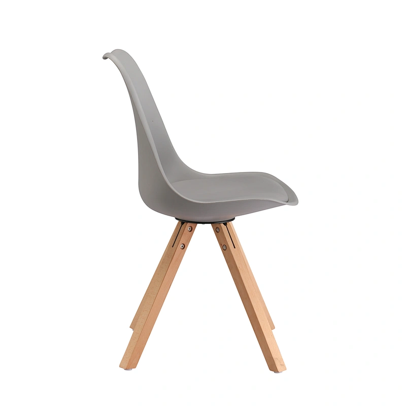 Modern Plastic Beech Leg Chair
