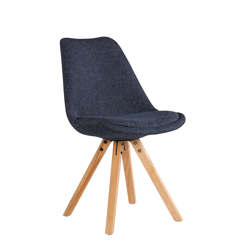 Factory manufacturing best price hot selling dining plastic indoor leisure office fabric chair with cushion for dining room