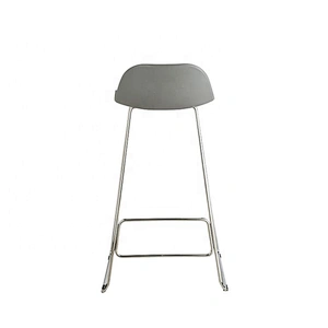 Luxury comfortable pp seat metal barstool stackable