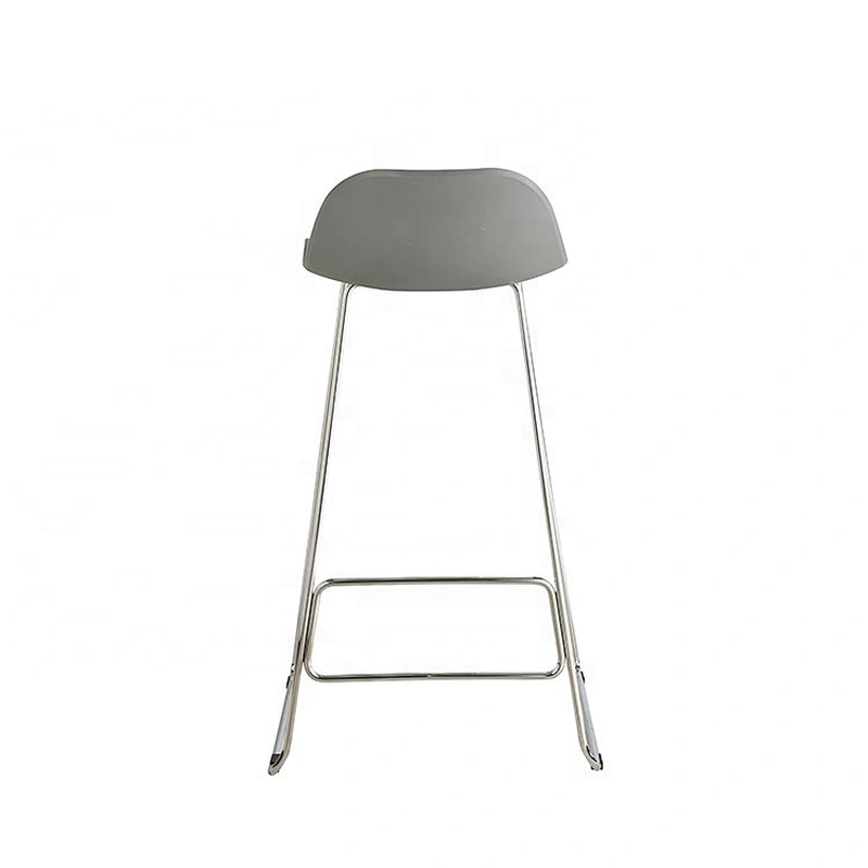 Luxury comfortable pp seat metal barstool stackable