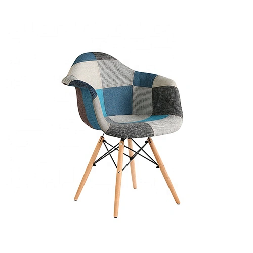 Commercial Modern dining plastic design chair with wood legs