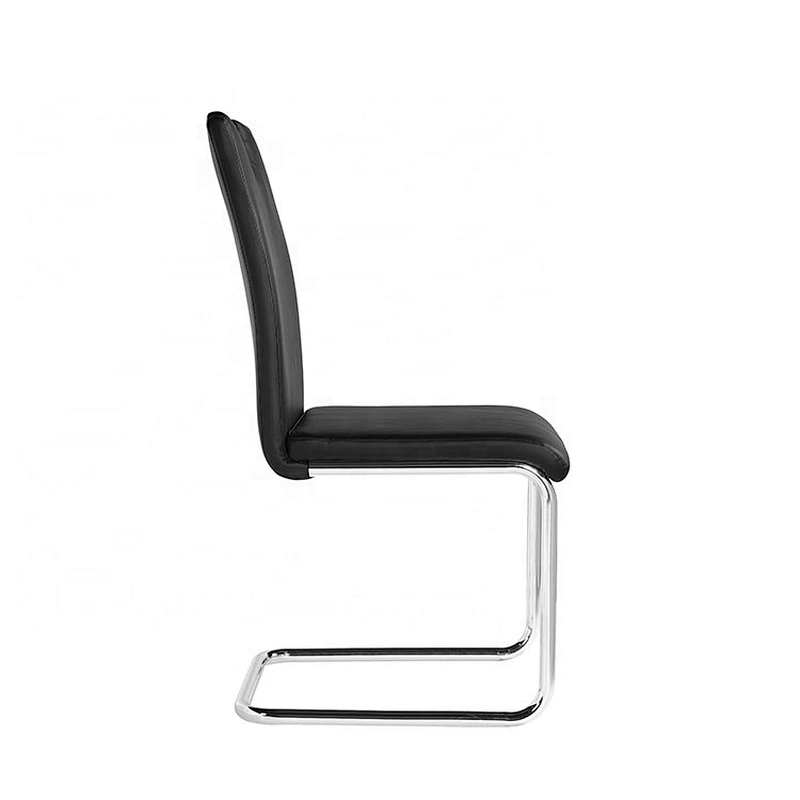 Foam cover PU chrome dining metal frame office chair