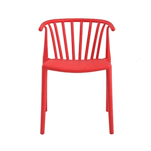 Comfortable PP cafe restaurant stackable chair plastic