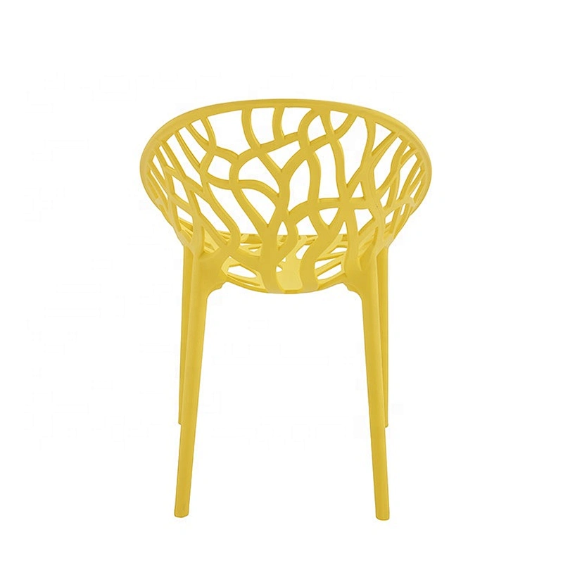 Hollow design multi-colored  dining pp modern chair