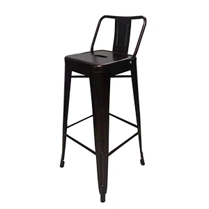 Red Coper Modern Industrial Vintage High Swing Metal Bar Chair