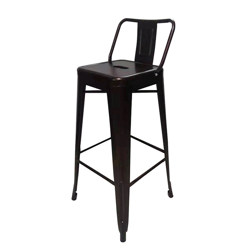 Red Coper Modern Industrial Vintage High Swing Metal Bar Chair