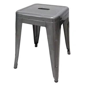 Wholesale vintage commercial industrial gun metal color antique high metal bar stool