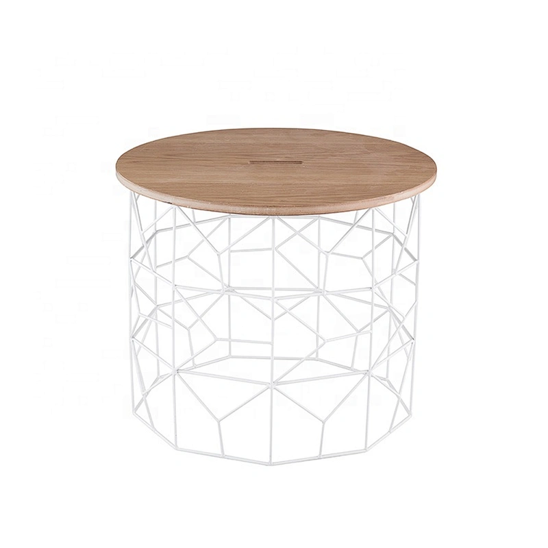 Simple design Modern home 3.5kg coffee round wire side table
