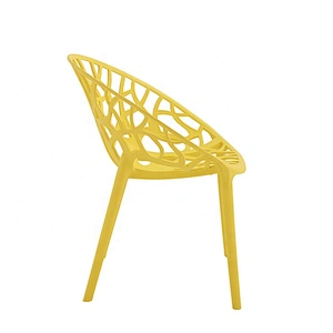 Hollow design multi-colored  dining pp modern chair