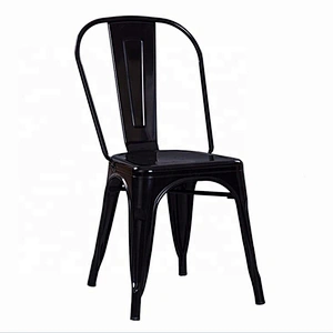 Classic design economic industrial style vintage metal dining chair