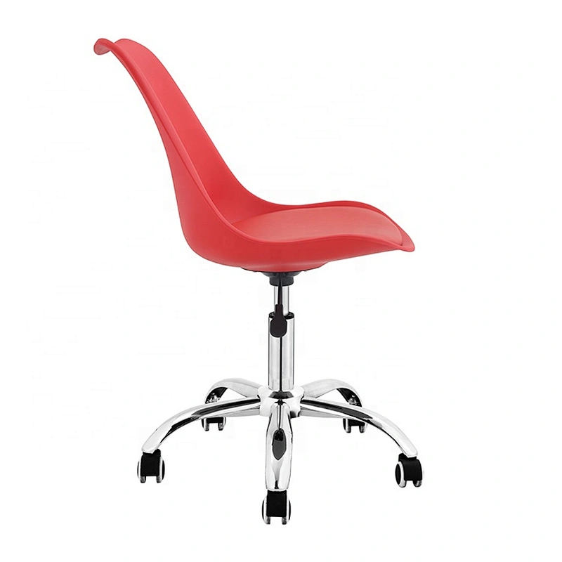 Adjustable swivel armless home hotel office chair pu