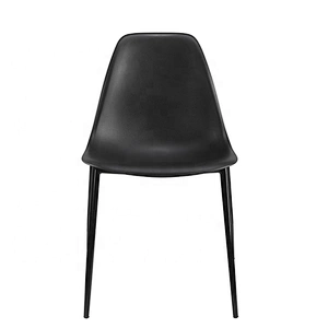 Modern Nordic Fashionable stackable armless metal leg dining room chair