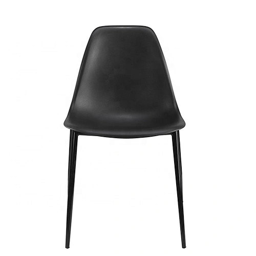 Modern Nordic Fashionable stackable armless metal leg dining room chair