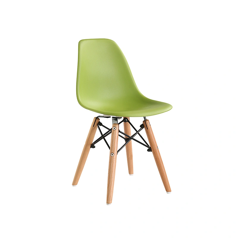 Wholesale Dinning Living Room Plastic Seat Wood leg Chair