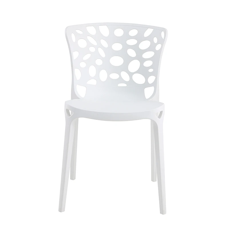 Modern living room comfortable new design home furniture PP chair with hole