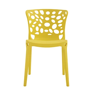 Modern living room comfortable new design home furniture PP chair with hole