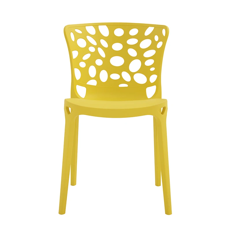 Modern living room comfortable new design home furniture PP chair with hole