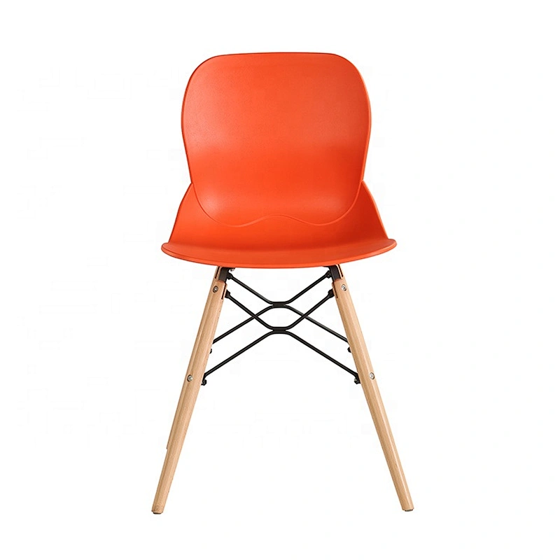 Factory directly sale dining room pp back chair with wood leds