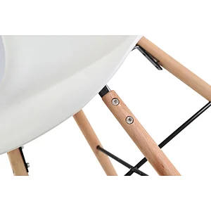 Hot sale modern cheap new design plastic chair with beech legs