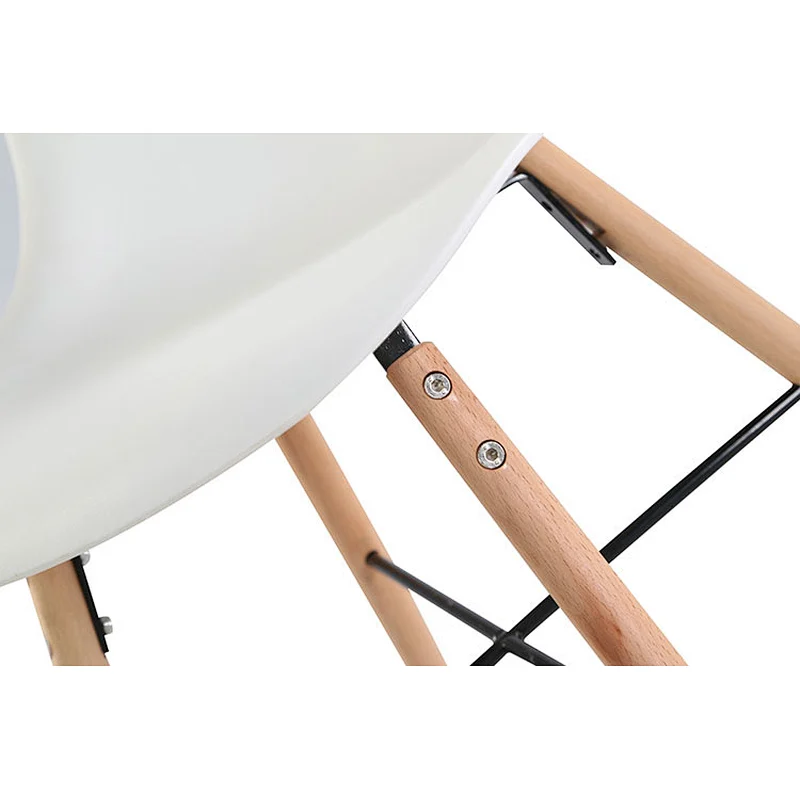 Hot sale modern cheap new design plastic chair with beech legs
