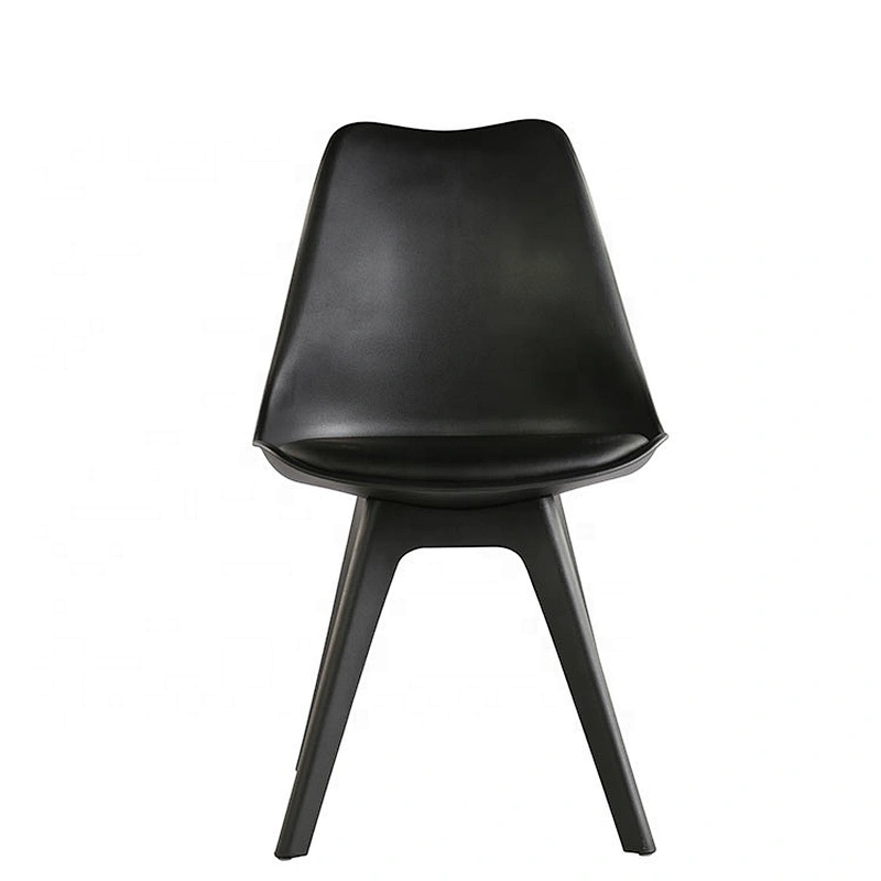Leather Cushion Plastic Modern Design Tulip Dinning PP Tulip Chair