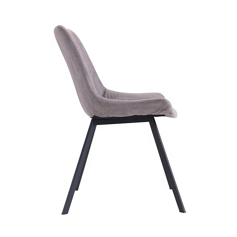 Metal frame powder coated legs modern pu leather chair