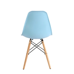Wholesale Modern Plastic with beech wood chairs in living room dining room restaurant