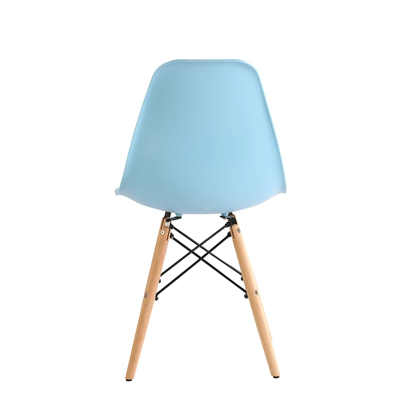 Wholesale Modern Plastic with beech wood chairs in living room dining room restaurant