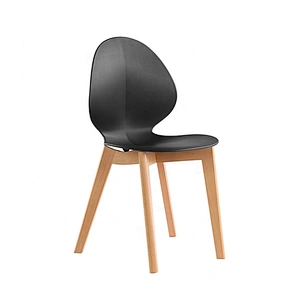 Restaurant cafe fancy black plastic modern outdoor chair