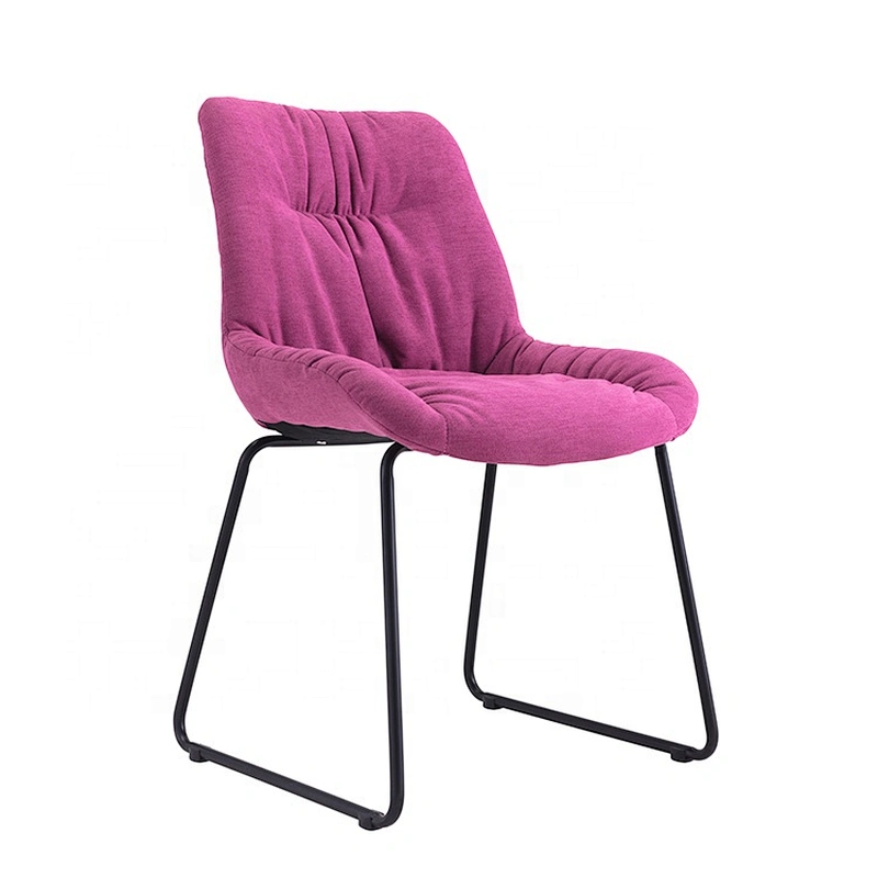 Simple design powder coated legs metal chair vintage